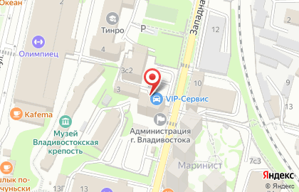 Автомойка VIP Сервис в Фрунзенском районе на карте