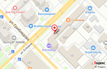 Россельхозбанк на улице Есенина на карте