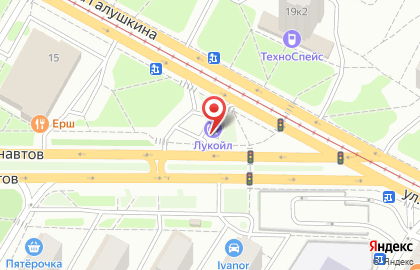 АЗС ТНК на улице Космонавтов на карте