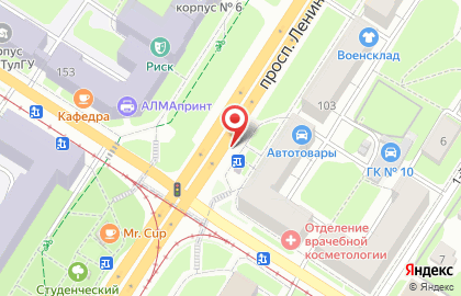 Киоск по продаже печатной продукции в Центральном районе на карте