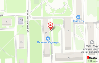 Народная семьЯ на Комсомольской на карте