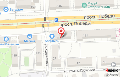 Продуктовый магазин на проспекте Победы, 133 на карте