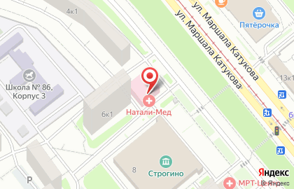 Салон оптики Глазочки на метро Строгино на карте