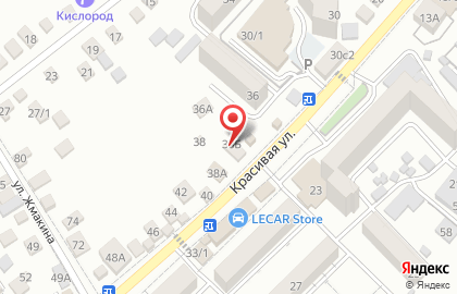 Магазин Садовый Дворик на Красивой улице на карте