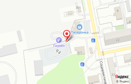 Автостоянка в Барнауле на карте