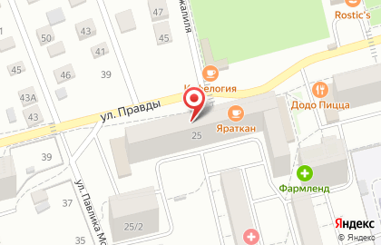 Парикмахерская Эва в Дёмском районе на карте