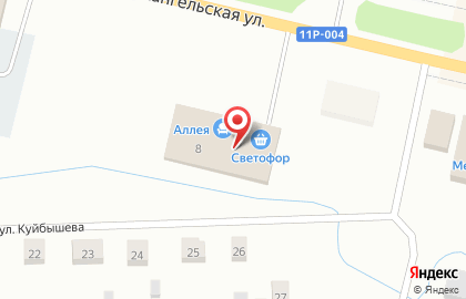 Магазин мебели Аллея Мебели в Архангельске на карте