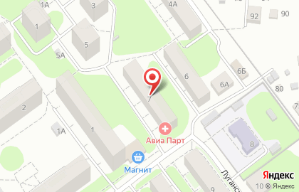 Алерт на Луганской улице на карте