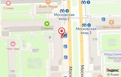 Блинный киоск Теремок на Московском проспекте на карте