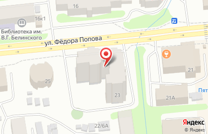 Сервисный центр DNS на улице Фёдора Попова на карте