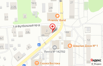 Супермаркет ДИКСИ во 2-м Футбольном проезде на карте