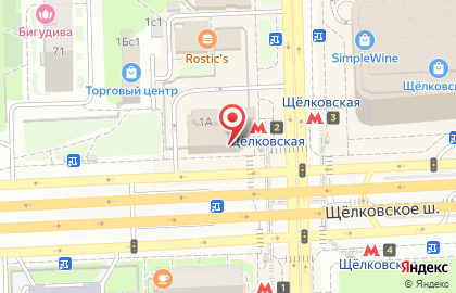 Магазин парфюмерии и косметики Л`Этуаль на Уральской улице на карте
