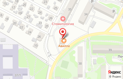 Авилла на карте