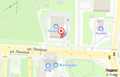 Супермаркет Пятёрочка на улице Ленина, 16а в Первоуральске на карте