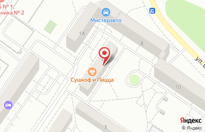 Супермаркет Елисей в Октябрьском районе на карте