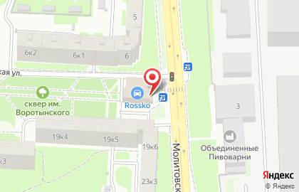 Супермаркет Fixprice на Молитовской улице на карте