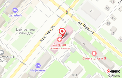 Страховая компания АльфаСтрахование-ОМС на Красной улице на карте