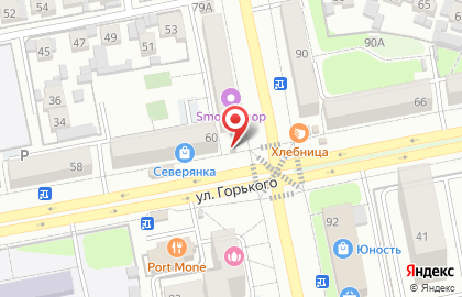 Киоск по продаже печатной продукции Роспечать на улице Горького, 60а киоск на карте