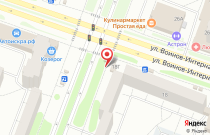 Продуктовый магазин Самир на улице Петрова на карте