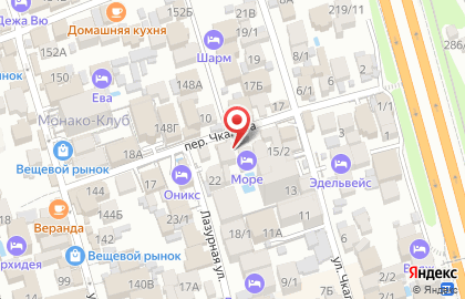 Дакар в переулке Чкалова на карте