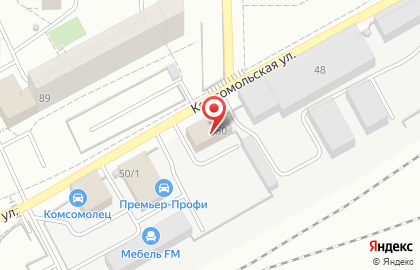 Торгово-монтажная компания Тёплый свет на Комсомольской на карте