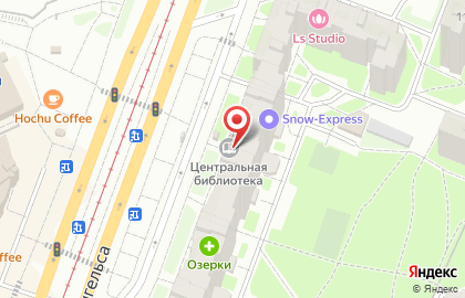 Центральная районная библиотека В Озерках на карте