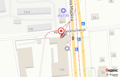 ИжГорЭлектроТранс на улице Карла Маркса на карте