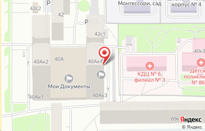 Продовольственный магазин в Москве на карте