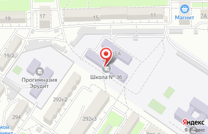 Средняя общеобразовательная школа №36 на Московской улице на карте