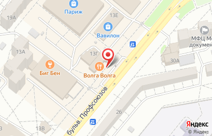 Булочная-кондитерская в Волгограде на карте