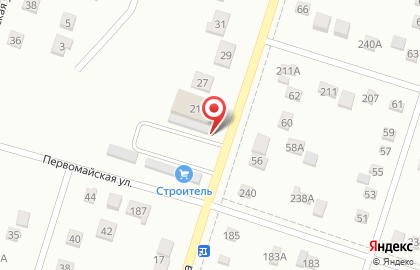 Магазин Строитель на улице Воронова на карте