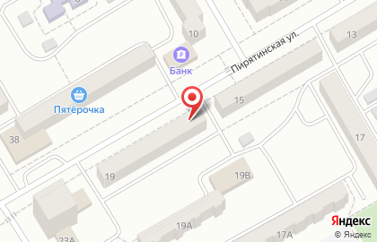 Магазин продуктов Надежда на Пирятинской улице на карте