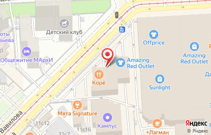 Фирменный магазин Nike в Москве на карте