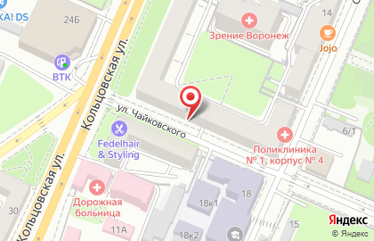 Исида на улице Чайковского на карте