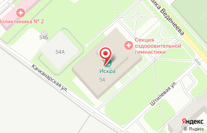 Ухари, танцевальный коллектив на улице Академика Веденеева на карте
