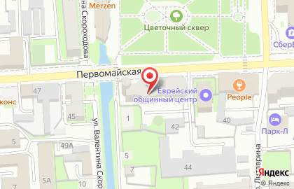 Агентство недвижимости Новострой на Первомайской улице на карте