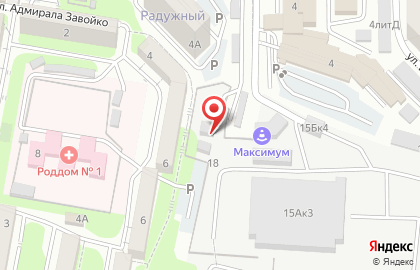 Автомагазин Sakura в Первореченском районе на карте