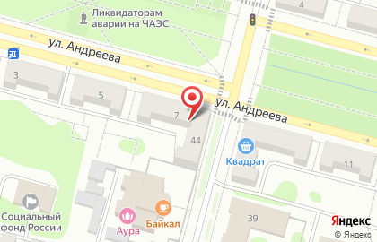 Речевой центр Логопед на улице Андреева на карте