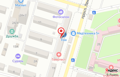 Банкомат Московский Индустриальный банк на проспекте Ленина в Аксае на карте
