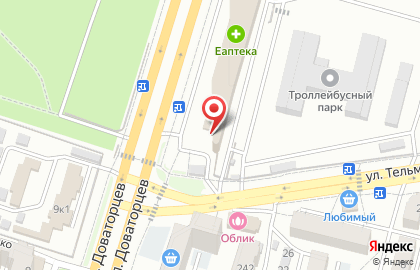 Торгово-производственная компания Дойче Амфиболин-верке-руссланд на улице Доваторцев на карте