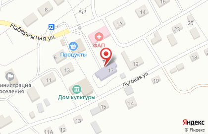 Детский сад Светлячок на Набережной улице на карте