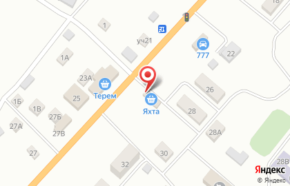 Продовольственный магазин Яхта на карте