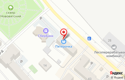 Универсам Пятёрочка на Советской улице на карте