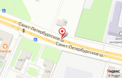 Tezenis на Санкт-Петербургском шоссе на карте