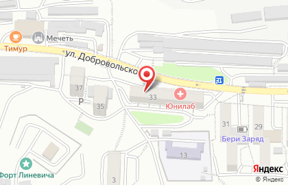 Ателье Четыре сезона на улице Добровольского на карте
