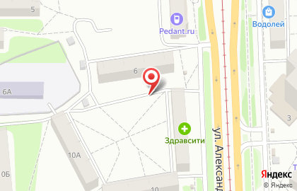 Магазин обуви, ИП Семыкина Т.Г. на улице Александра Матросова на карте