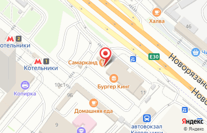 Кафе Самарканд в Москве на карте