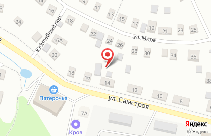 База отдыха Лебяжье на улице Самстроя на карте