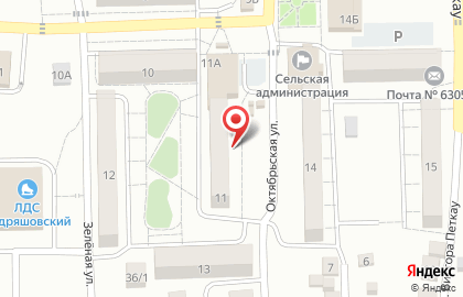 Банкомат Сбербанк России на Октябрьской улице на карте
