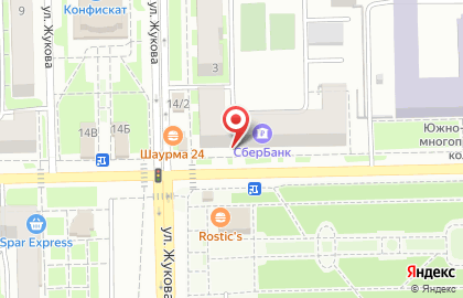 Супермаркет Пятёрочка на улице Богдана Хмельницкого на карте